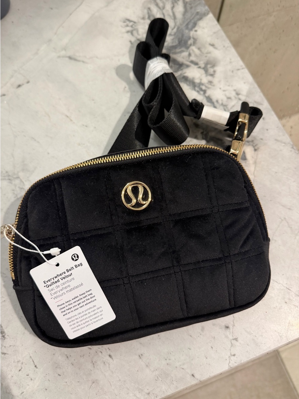 Lululemon Everywhere Belt Bag Quilted Velour